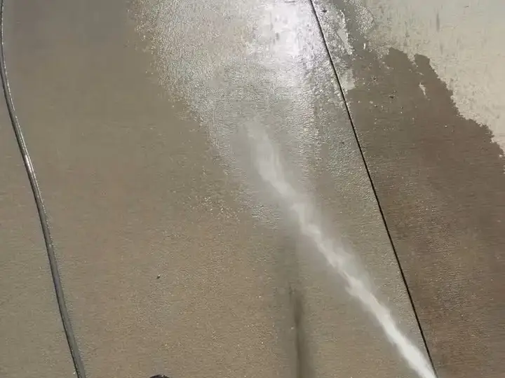 Pressure washing a driveway in Riverview